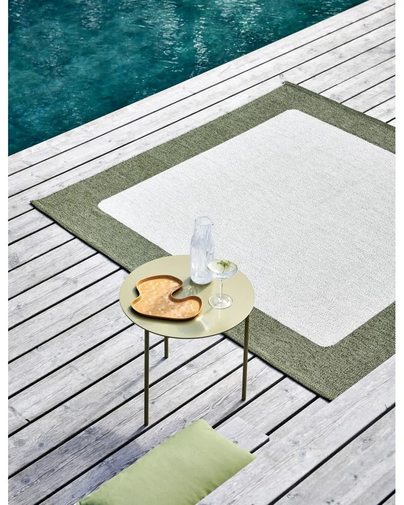 Зелен и кремав килим за открито и закрито 70x120 cm Ilda Pine – Pappelina
