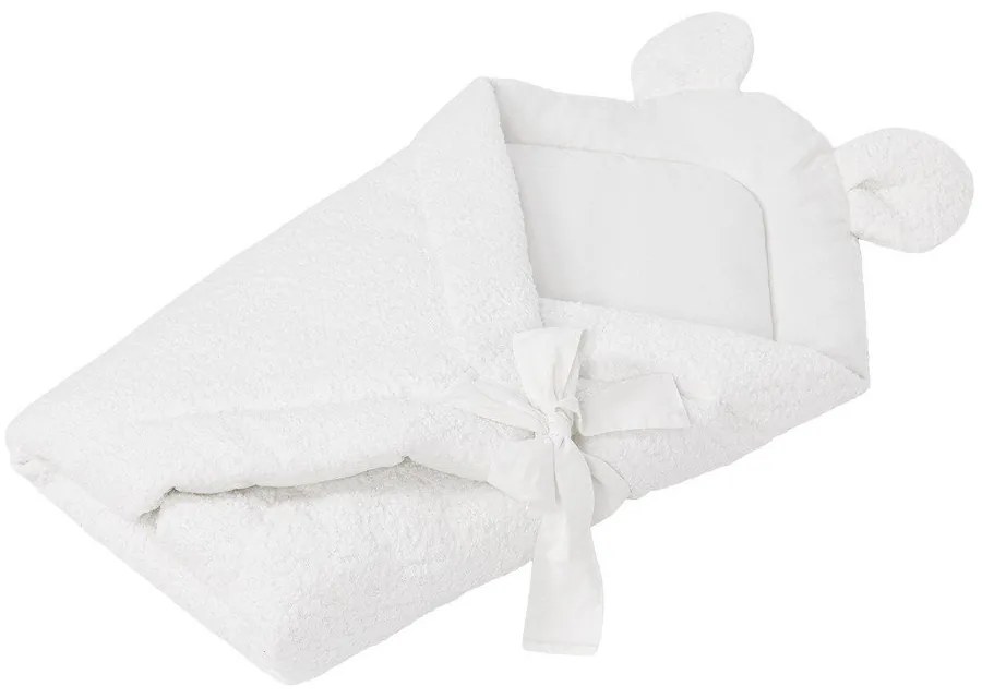 Бяло бебешко одеяло от букле 35x65 cm – Meowbaby