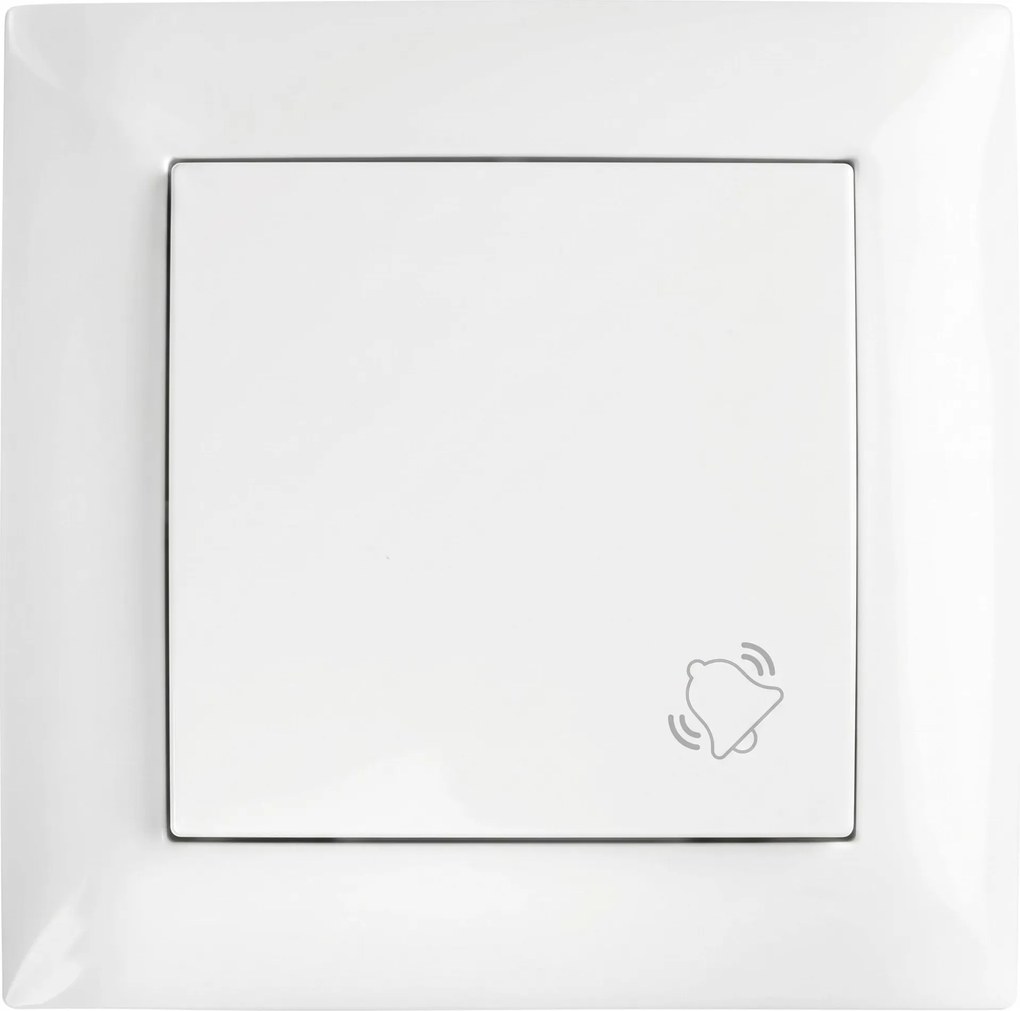 Бутон за Звънец с Рамка OSTE JNH008-W WHITE