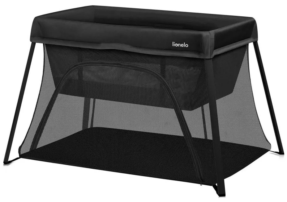 Lionelo - Преносима бебешка кошара 3 в 1 ALICE черна