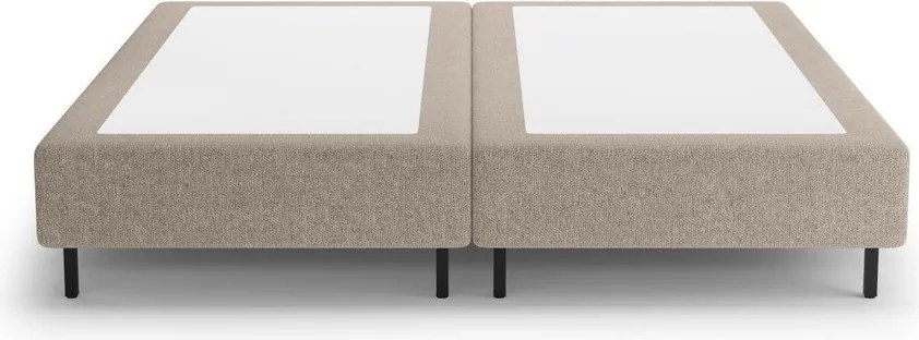 Бежово двойно легло 180x200 cm тапицирано без табла Whale – Micadoni