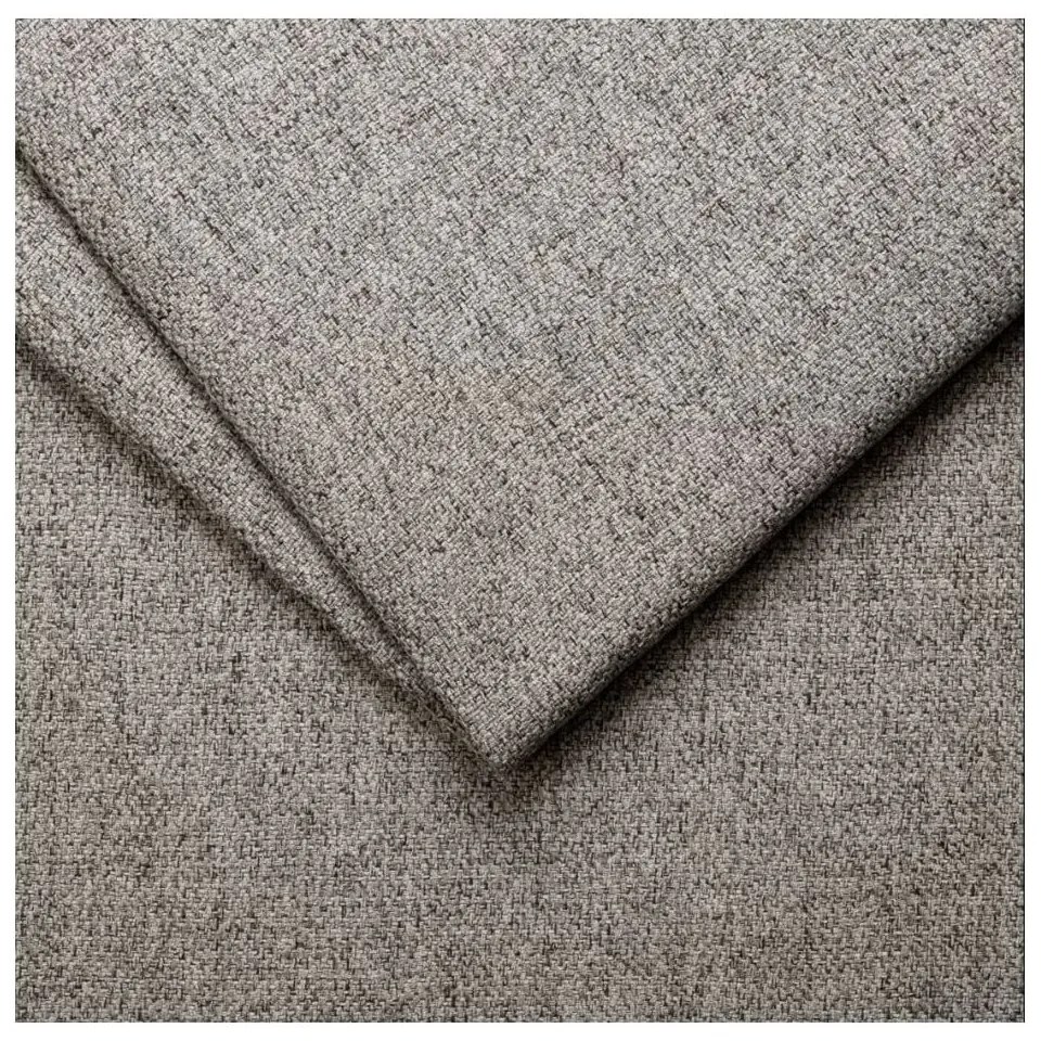 Светлосиво двойно легло 140x200 cm тапицирано без ламелно дъно Mattis – Meise Möbel