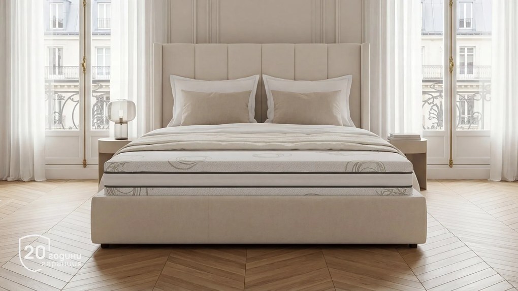 Матрак Sleepy, Pocket Natura22 см - РАЗОПАКОВАН, 140x190x22, Среден, Покет пружина, Високоеластична пяна