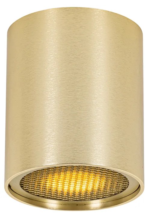 Дизайнерски повърхностно монтиран прожектор златен GU10 50mm - Tubo Honey