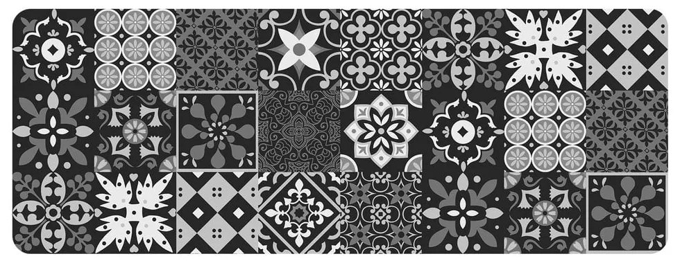 Черна пътека от PVC 45x120 cm Salou – douceur d'intérieur