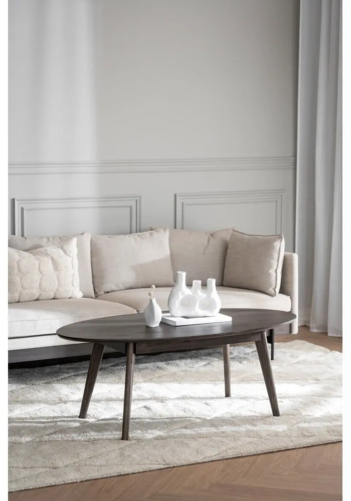 Масичка за кафе в дъбов декор в естествен цвят 130x65 cm Yumi - Rowico