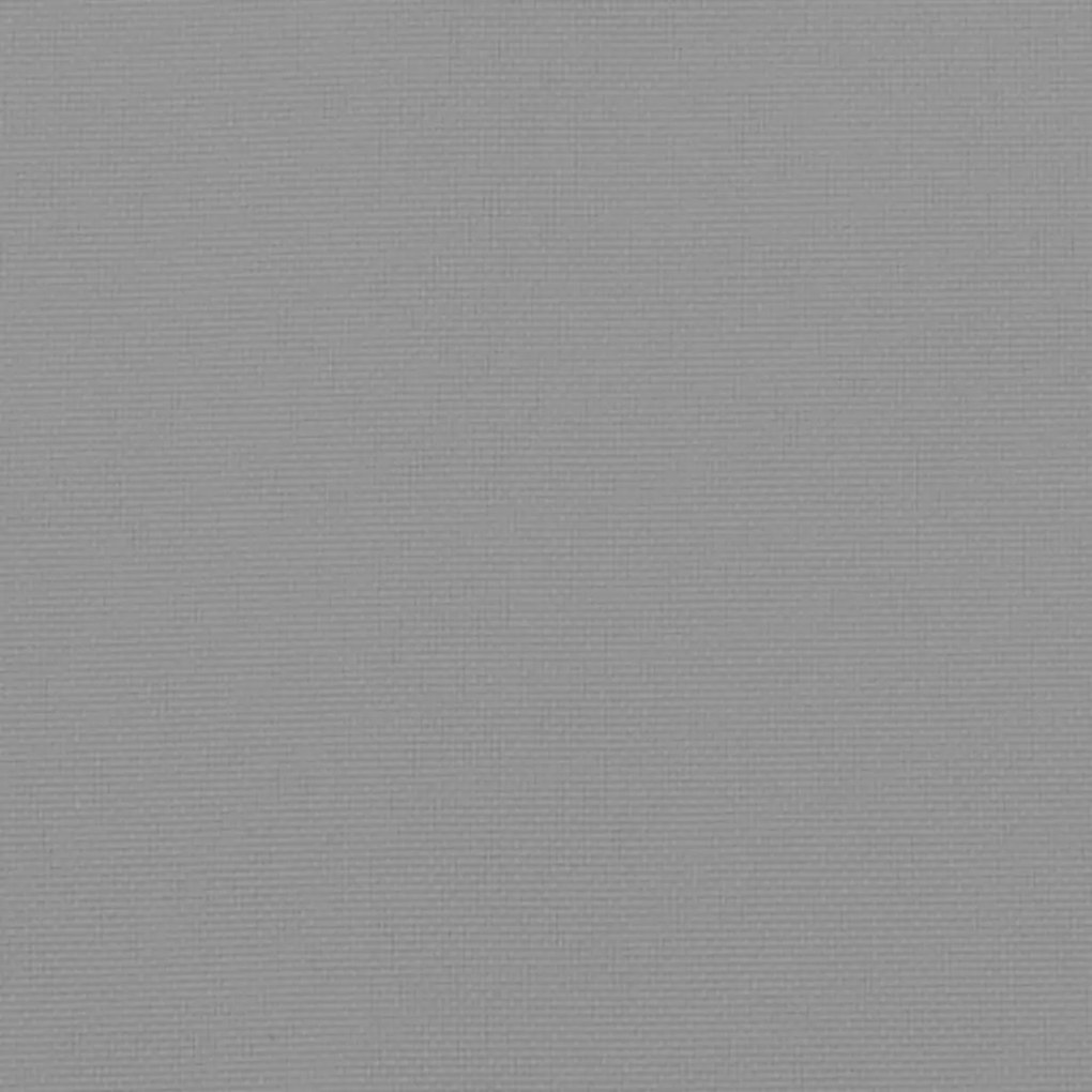 Възглавница за градинска пейка сива 120x50x7 см оксфорд плат