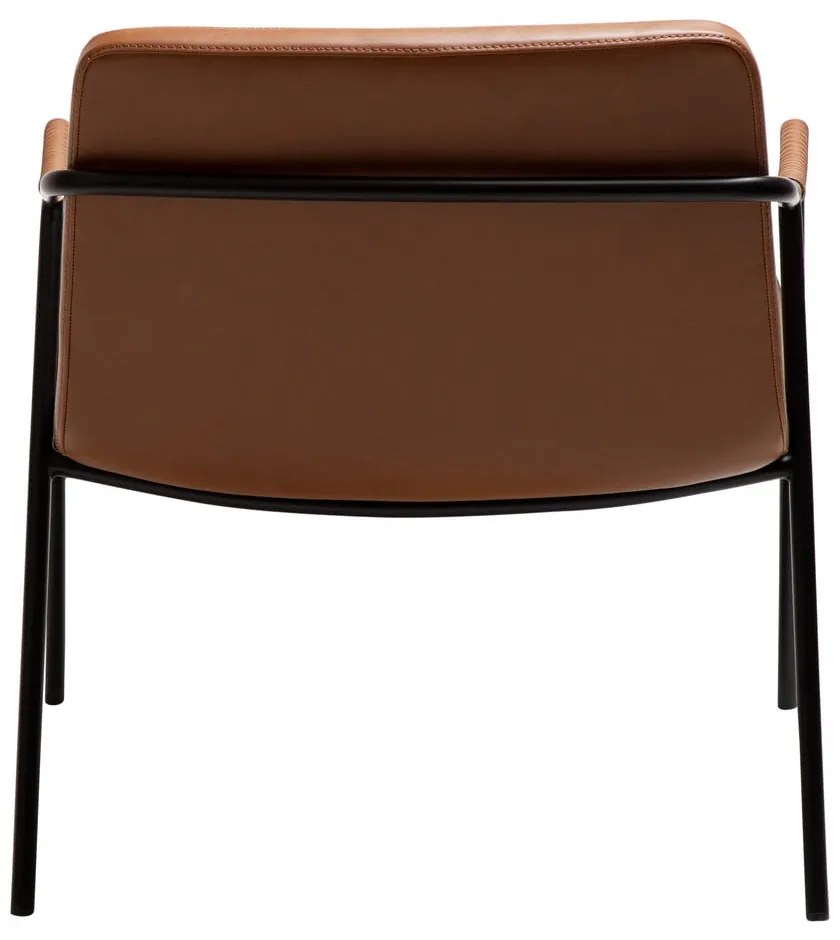 Кафяво кресло от изкуствена кожа Boto – DAN-FORM Denmark