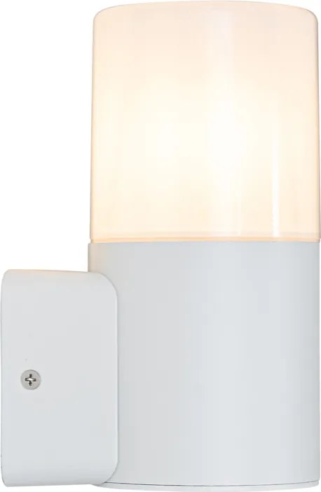 Модерен външен аплик бял с опалов абажур IP44 - Odense