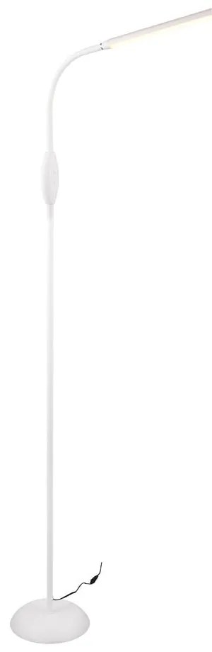 Бяла LED подова лампа (височина 145 cm) Toro - Trio