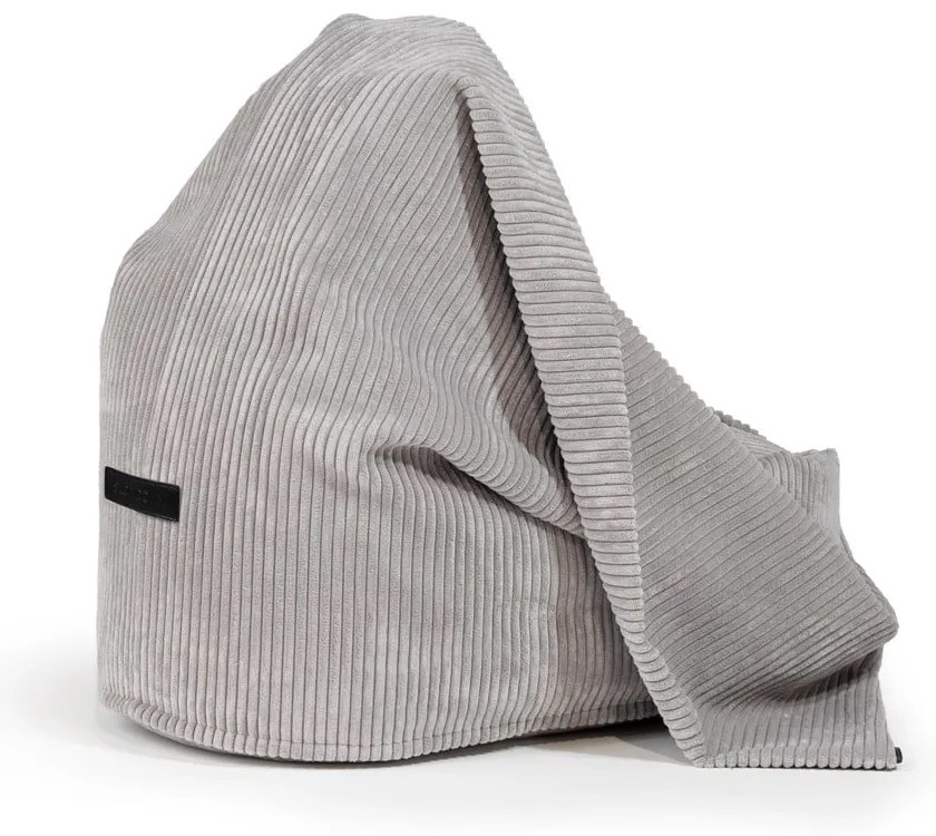 Лилав детски пуф от рипсено кадифе Cocoon 80 – SLOWDOWN