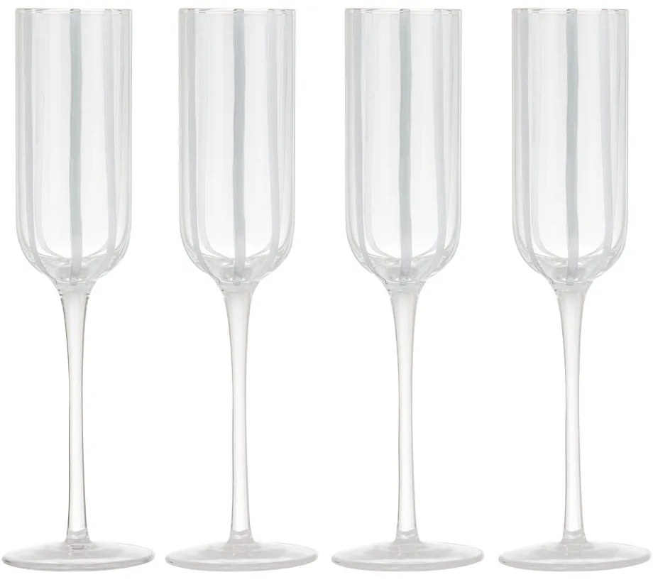 Чаши за шампанско в комплект от 4 бр. 180 ml Stripe – Ladelle