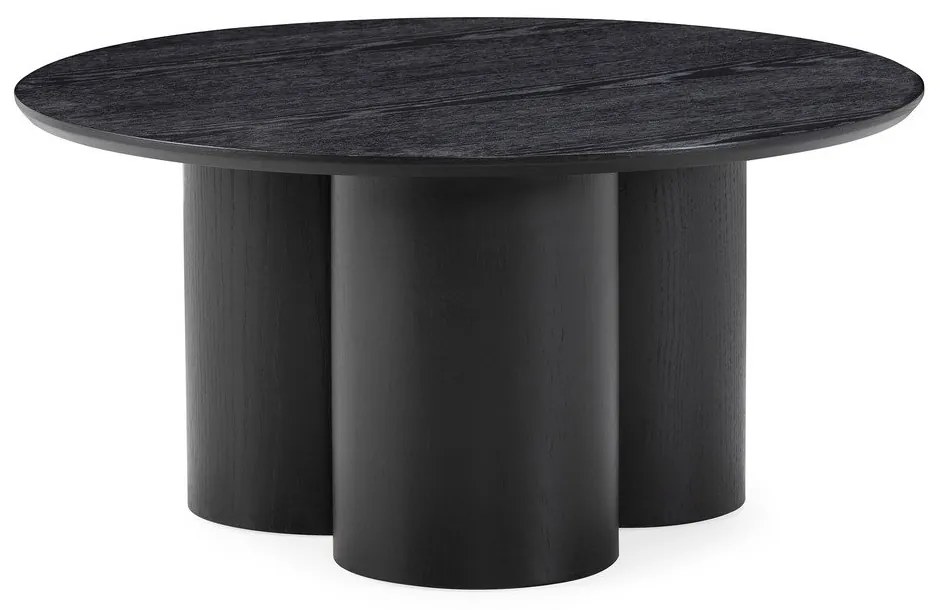 Черна кръгла масичка за кафе ø 80 cm Lua – MOME