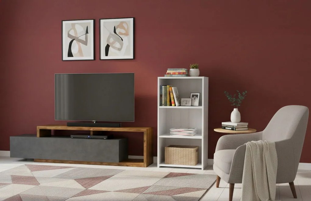 Библиотека Eliot 3s -Бяло