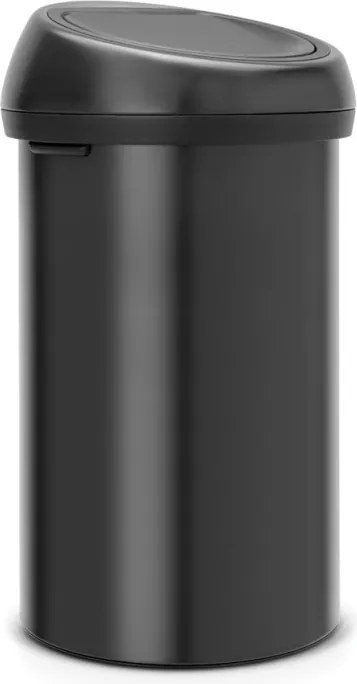 Кош за боклук Brabantia Touch Bin 647252, 60 л, Плавно и безшумно отваряне, Черен