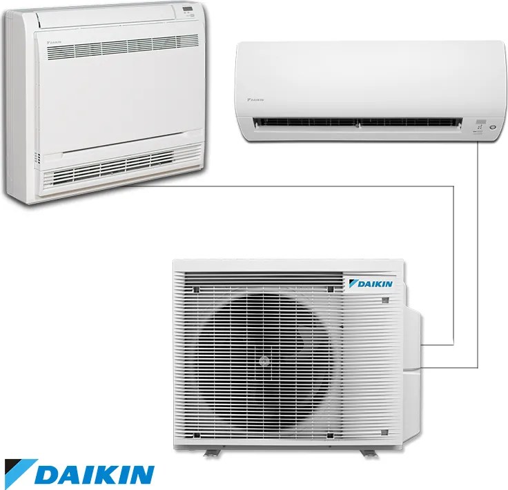 Външно тяло на мултисплит система Daikin 2MXM50A, 18000 BTU, 35 м2, R-32, Бял