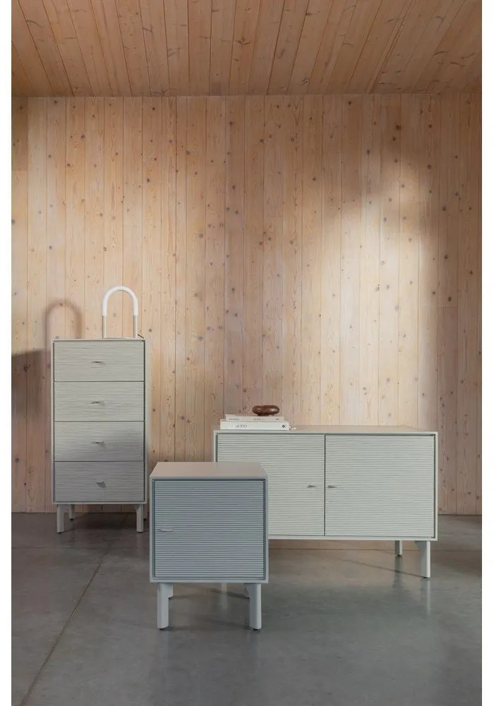 Светлосив скрин 108x70x45 cm Morning – Zuiver