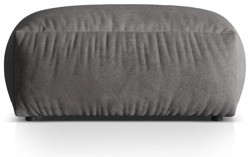 Сива кадифена модулна табуретка Martina – Micadoni