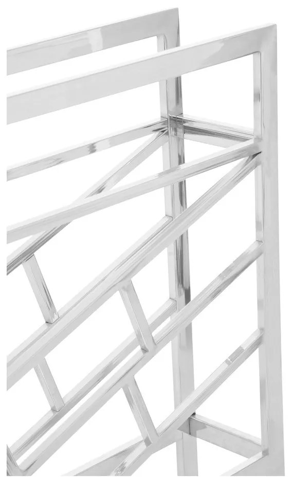 Метална стойка за вино в лъскаво сребро за 12 бутилки Barolo - Premier Housewares