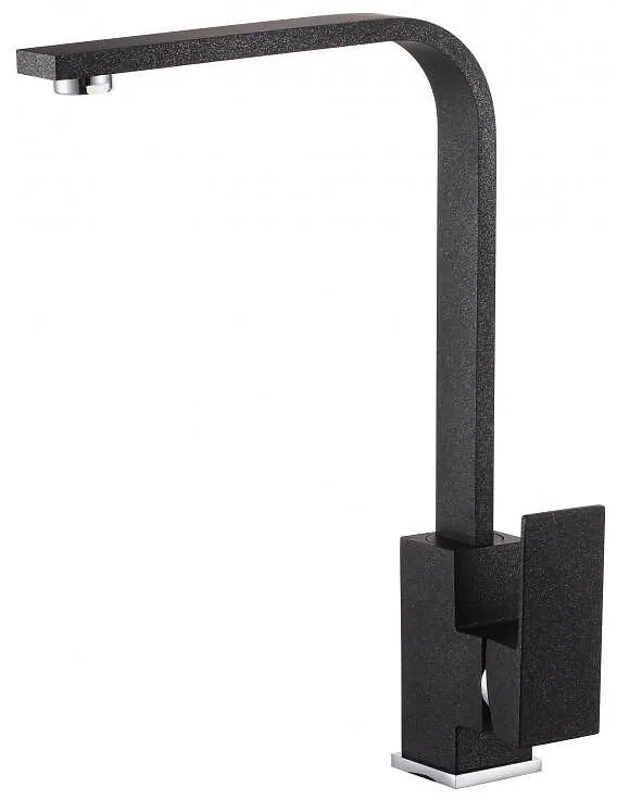 Смесител за кухня ICF 233010 BLACK, Inter Ceramic, неръждаема стомана, черен, 22.9х32.7см