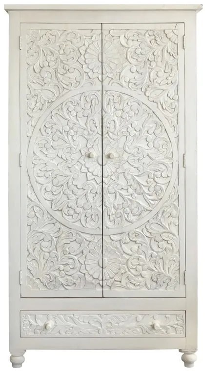 Кремав гардероб от масивно манго 180x40 cm Kalhana – Støraa