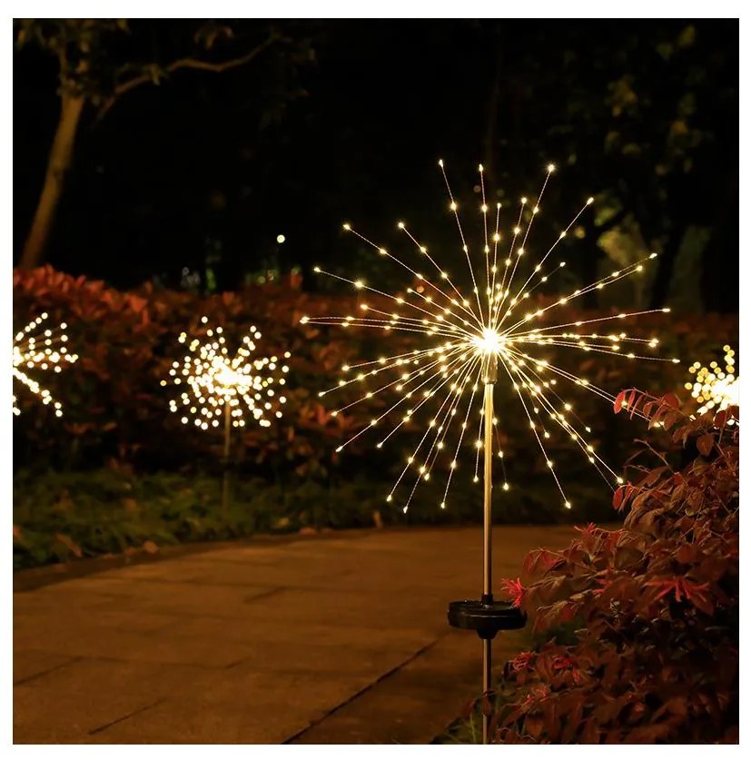 LED соларна декоративна лампа 140xLED/1,2V 3000K 84 см 600 mAh IP44