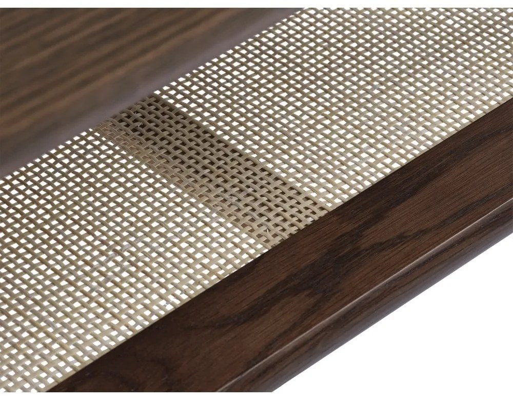 Кафява масичка за кафе с дъбов плот 60x120 cm Barrali – Unique Furniture