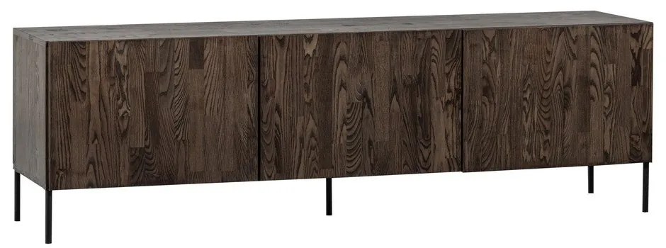 Кафява маса за телевизор от масивен бор 180x56x46 cm Bono – WOOOD