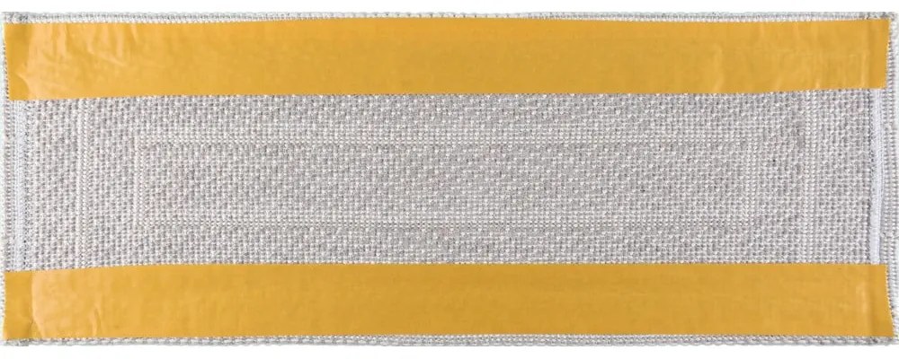 Кремави памучни килими за стълби в комплект от 16 бр. 25x65 cm Tablo Krem – Vitaus