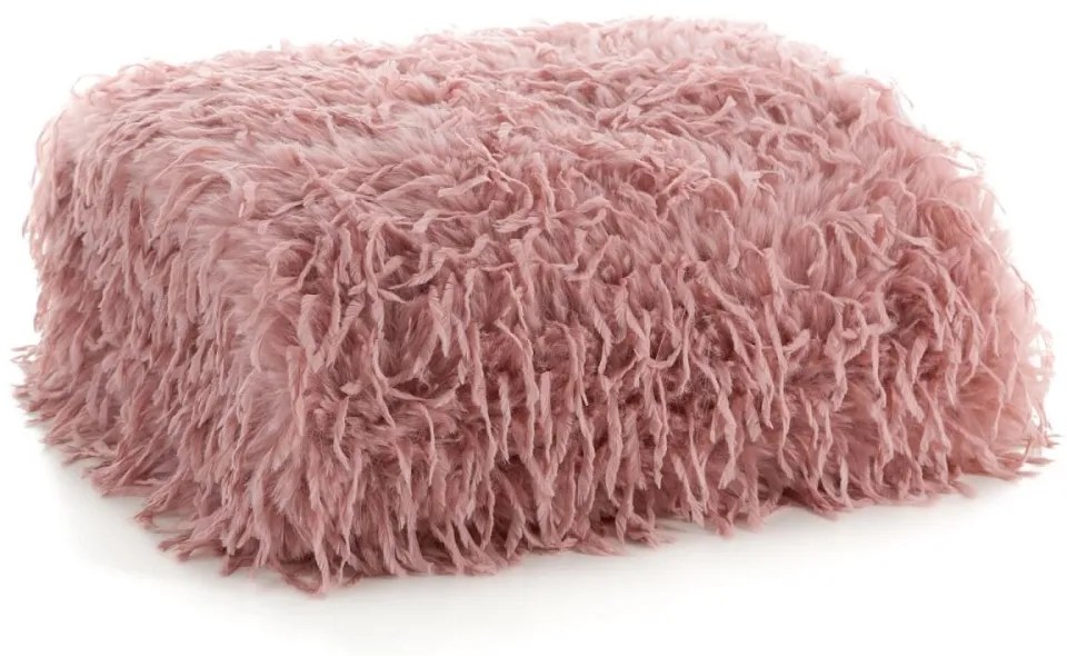 Пухкаво одеяло с подплата от полар - розово Ширина: 130 см | Дължина: 170 см