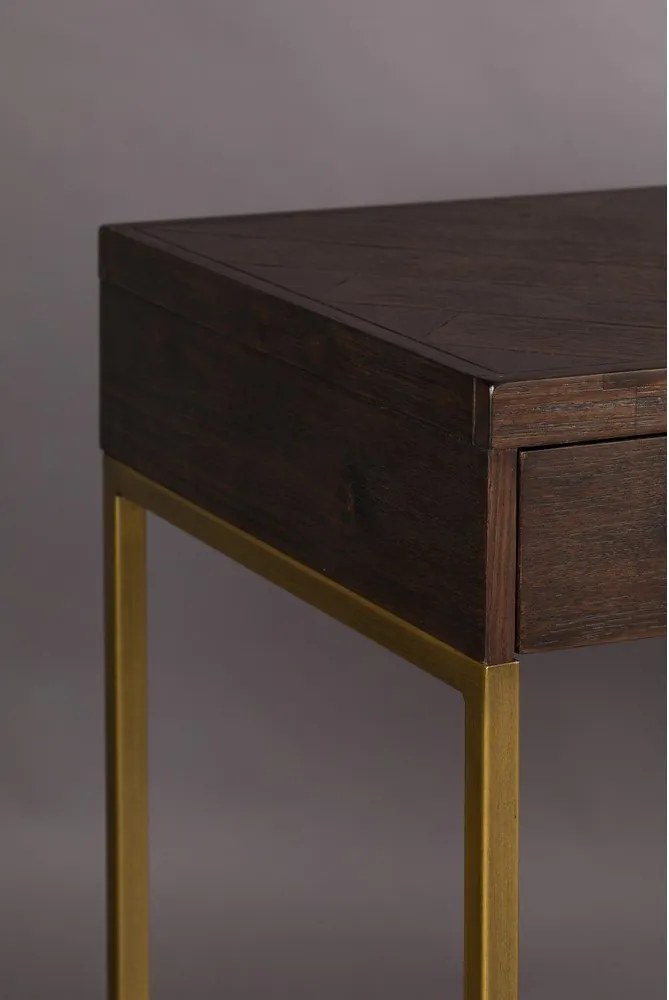 Конзолна маса декор от акация в тъмно естествен цвят 45x120 cm Class – Dutchbone