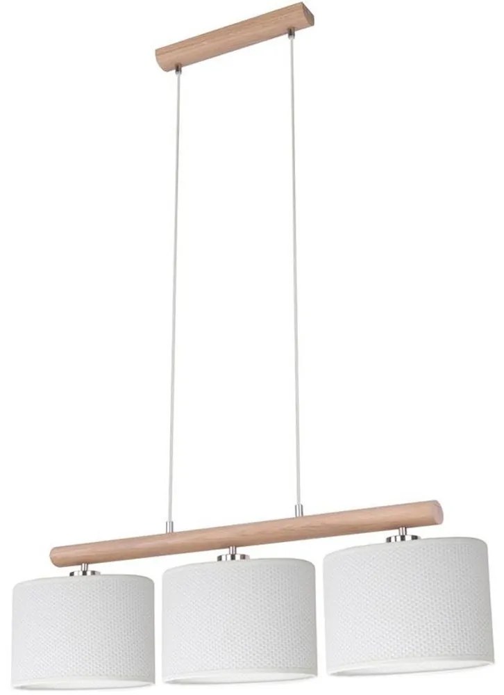 Spot-Light 1037400111557 - Полилей на кабел MERCEDES 3xE27/40W/230V дъб