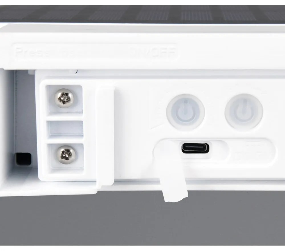 LED стенно външно осветително тяло със соларен панел (височина 6 cm) Bilbao – Trio