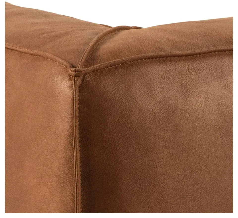 Кафяв диван от изкуствена кожа 282 cm Fairfield Kentucky - Bonami Selection