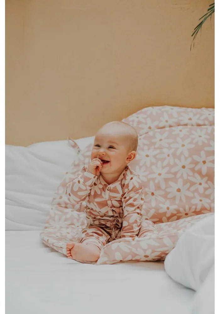 Розова детска постелка за игра Blash Daisies - Malomi Kids