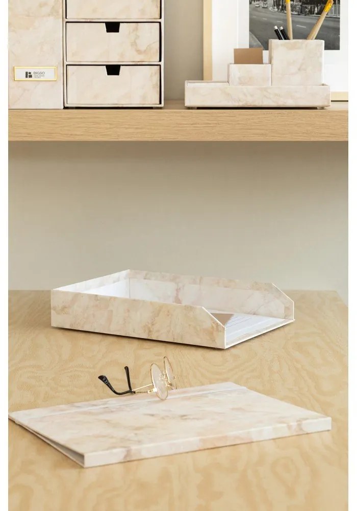 Картонени органайзери в комплект от 2 бр. за докумнети Hakan Paper Laminate – Bigso