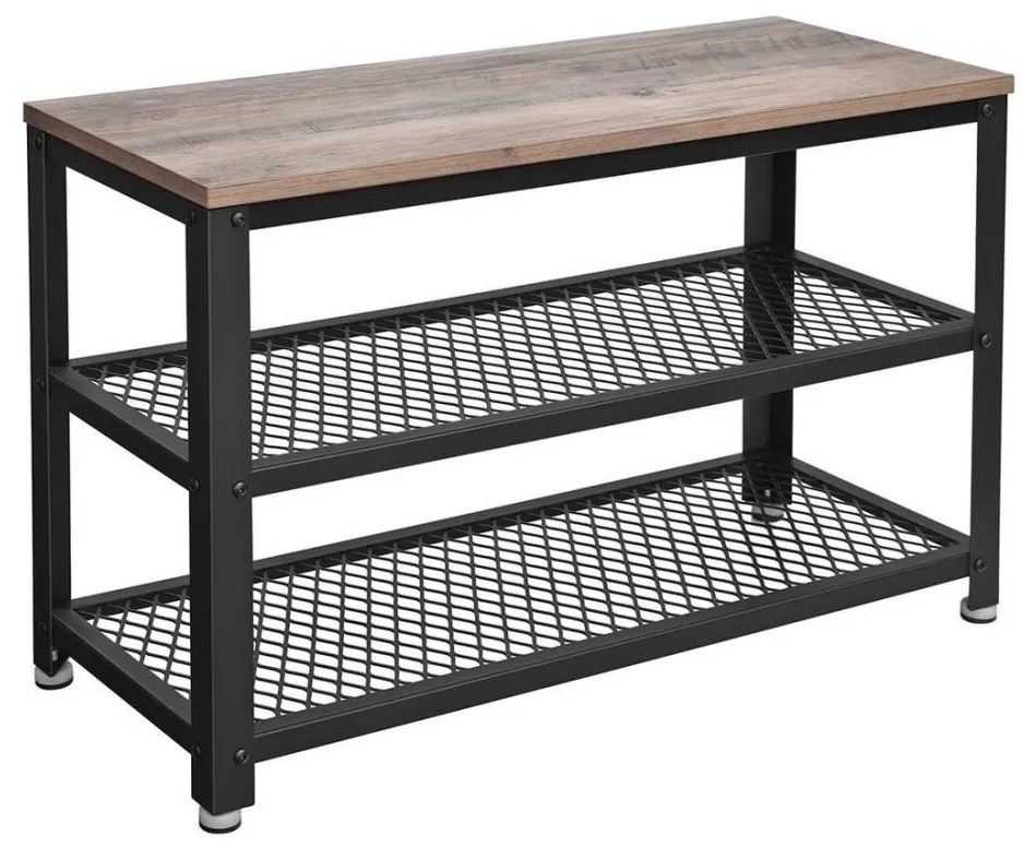 Обувница DAVOR кафява/черна