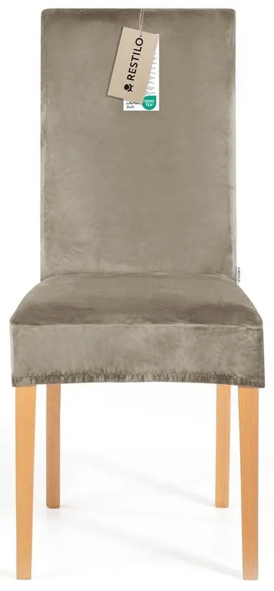 Сиво-бежови ластични покривала за стол в комплект от 4 бр. 48 cm Sento – Restilo