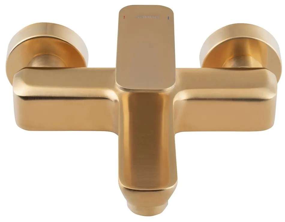 Стенна батерия за вана в златист цвят (2 изхода) Spy – Sapho