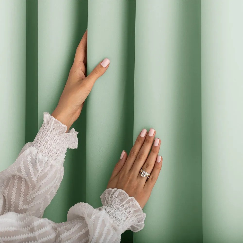 Dimout перде в цвят мента 140x250 cm Carli Tie – Restilo