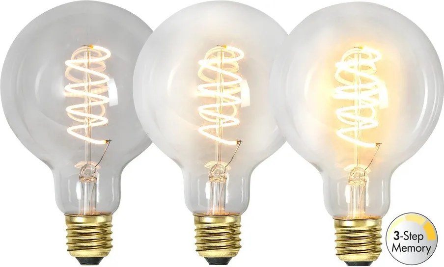 Топла LED крушка с димируема жичка E27, 4 W Spiral Filament - Star Trading