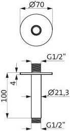Душ рамо на тавана Herzbach Living Spa iX