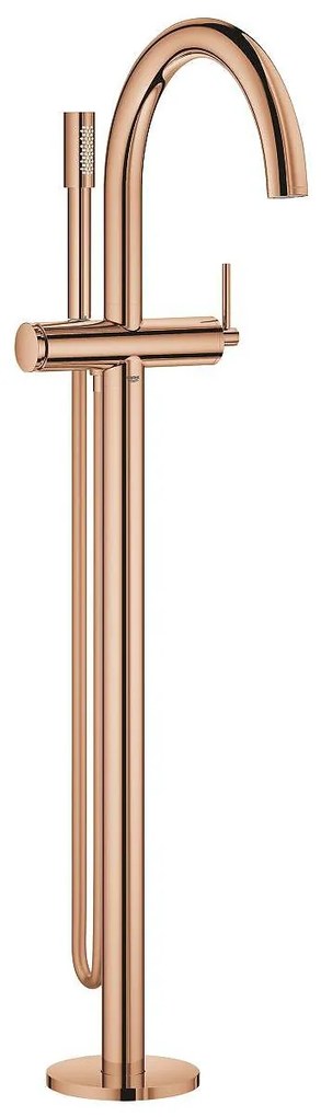 Едноръкохватков смесител за вана, 32653DA3, подов монтаж