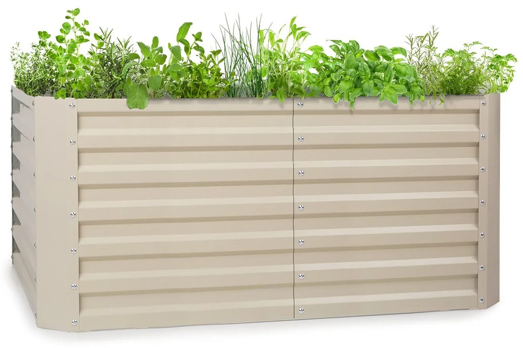Blumfeldt Blum High Grow Straight, повдигната леха, 120x60x60cm, 432l, стомана