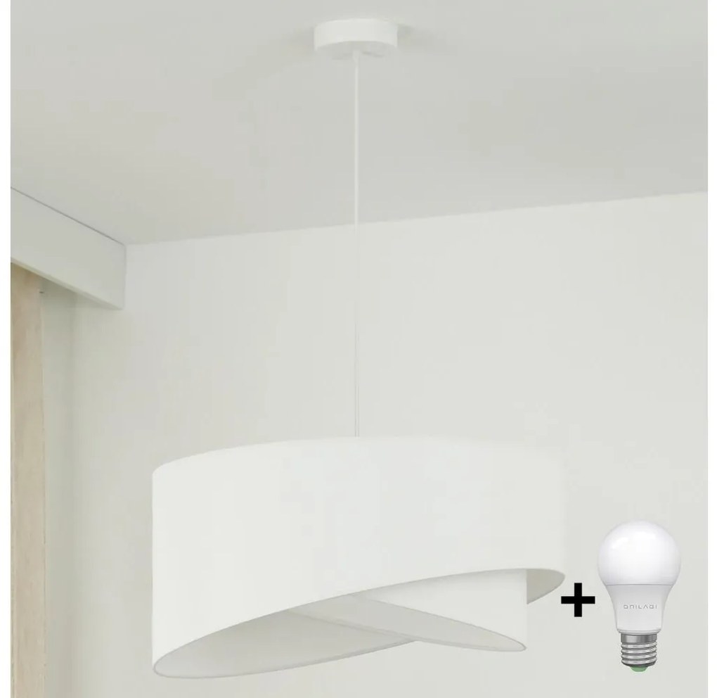 Brilagi - LED Пендел LYRA 1xE27/15W/230V бял
