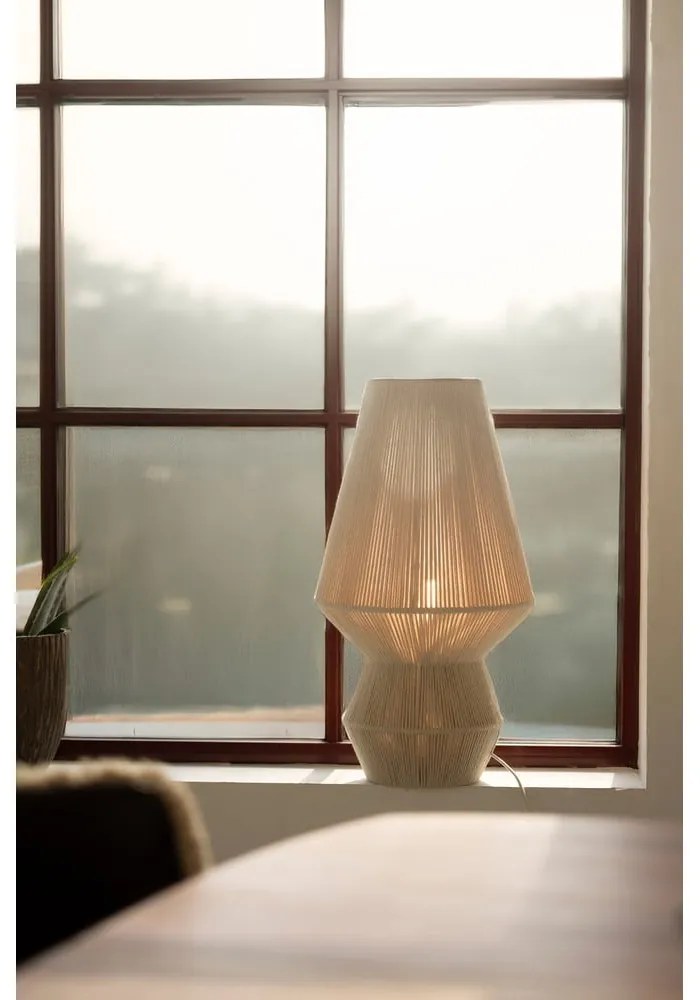 Настолна лампа в естествен цвят с текстилен абажур (височина 54 cm) Razzo – Markslöjd