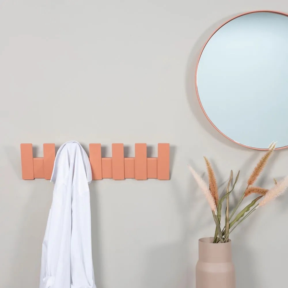 Метална закачалка за стена в цвят сьомга Angle - Spinder Design