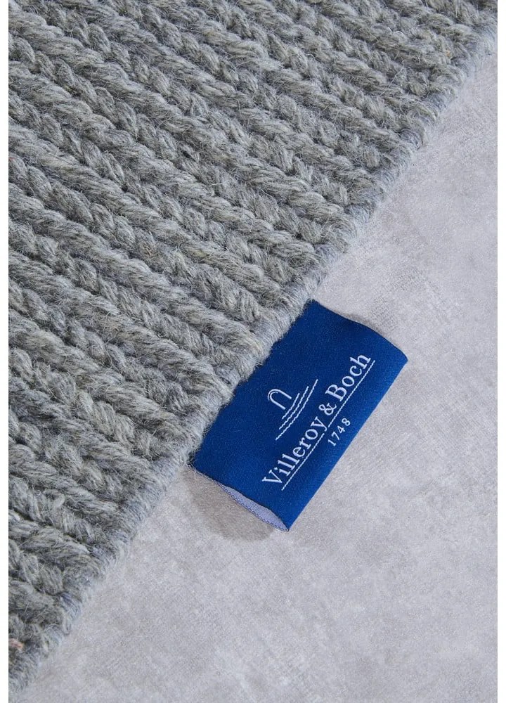 Сива ръчно изработена вълнена пътека 80x200 cm Francois – Villeroy&Boch