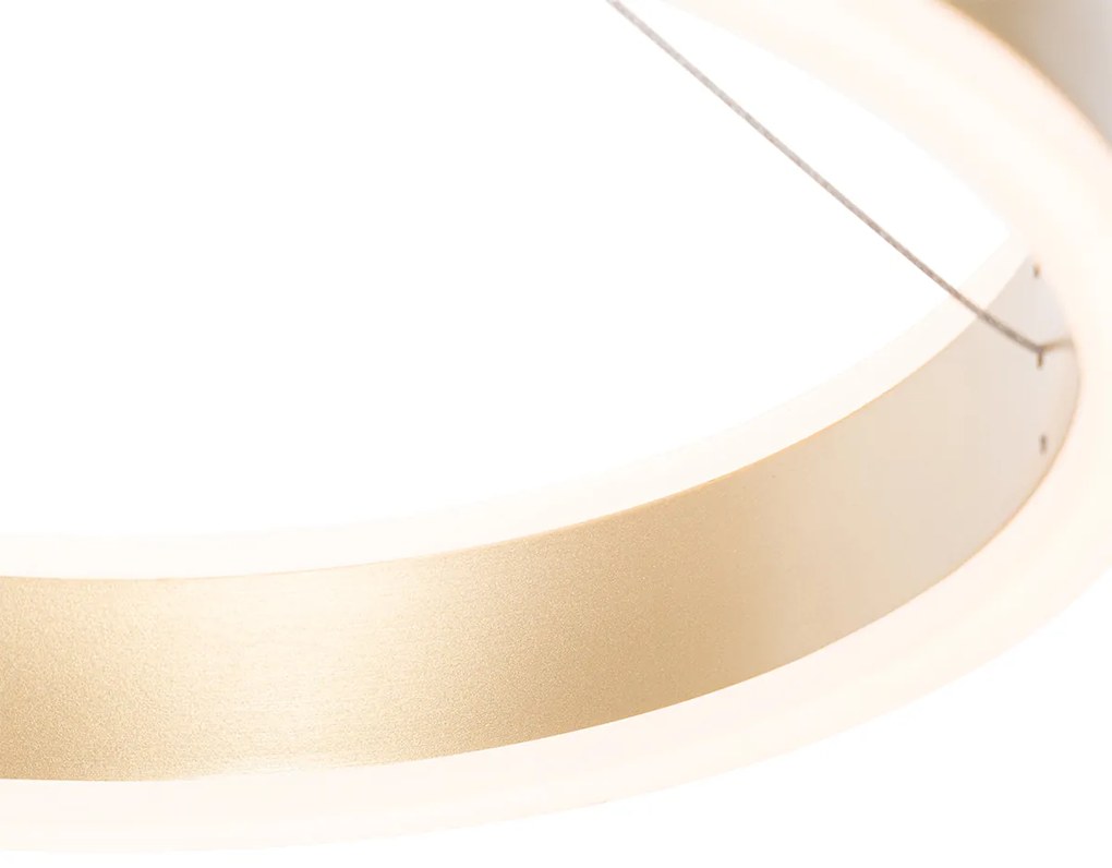 Висяща лампа месинг 30 см с LED 3-степенно димиране - Lyani