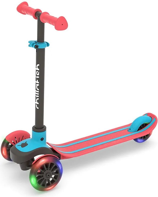 Chillafish  -  Тротинетка Chillafish Scotti GLOW, Червена